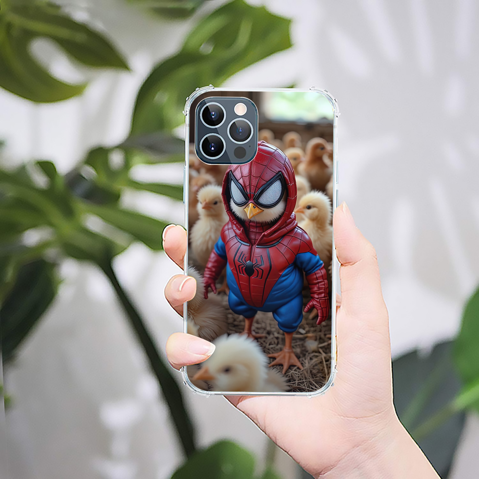 （画像用） Spider Man スパイダーマン 【iPhone 12シリーズ対応】透明スマホケース（クリアソフトケース）